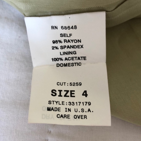 VINTAGE 1990s ABS by Allen Schwartz paisley print dress size 4 - Picture 8 of 16